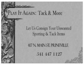 Play It Again: Tack & More