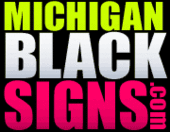 Michigan Black Signs